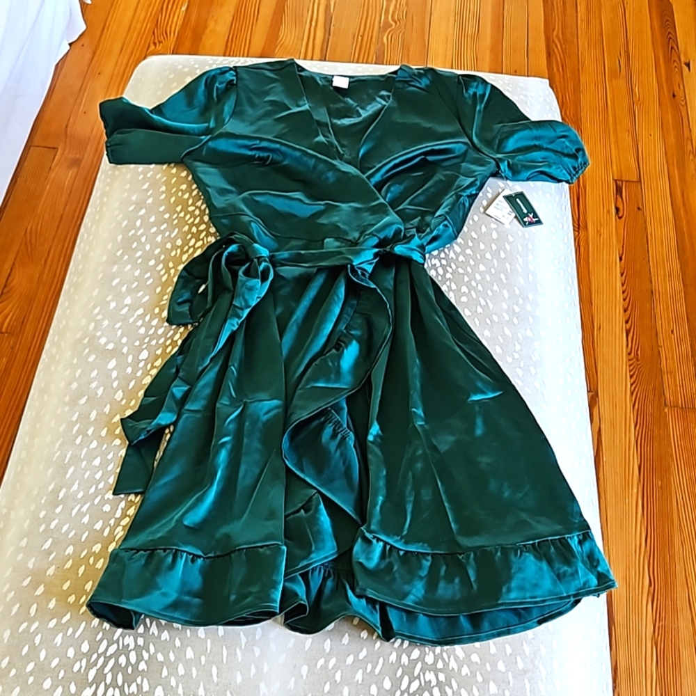 Green Wrap Dress